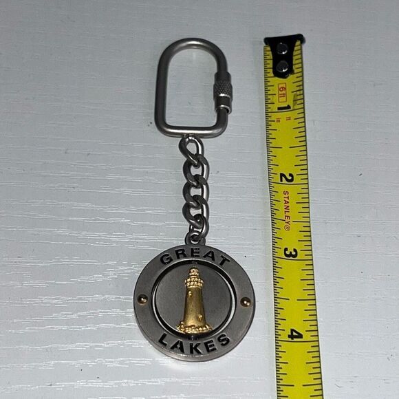 Great Lakes Keychain Metal Spinner Metal Keyring Collectable Souvenir keepsake - Picture 3 of 6